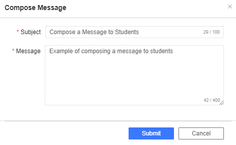 Compose message
